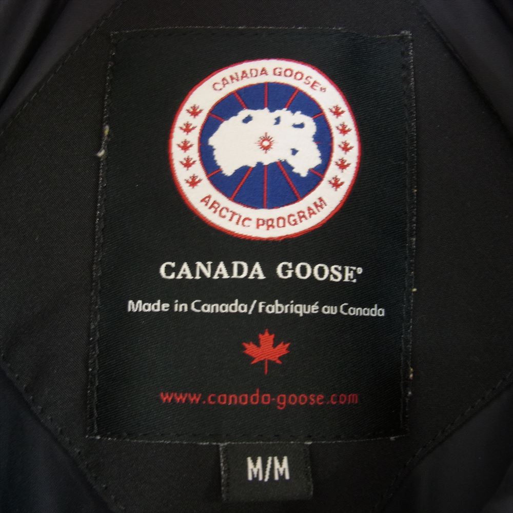 CANADA GOOSE カナダグース 3425JM R 国内正規品 グリフィンインターナショナルタグ VANCOUVER バンクーバー ダウンジャケット ブラック系 M【中古】