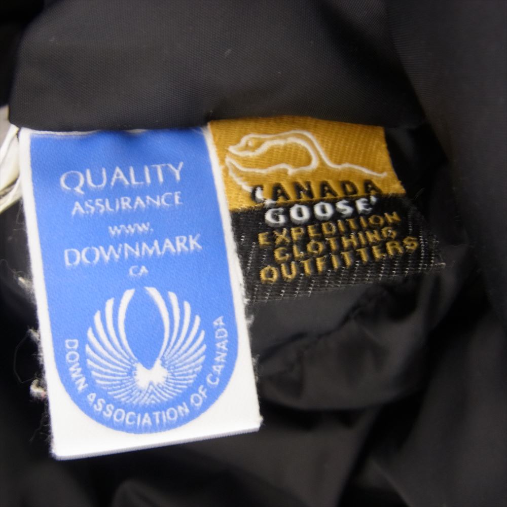 CANADA GOOSE カナダグース 3425JM R 国内正規品 グリフィンインターナショナルタグ VANCOUVER バンクーバー ダウンジャケット ブラック系 M【中古】