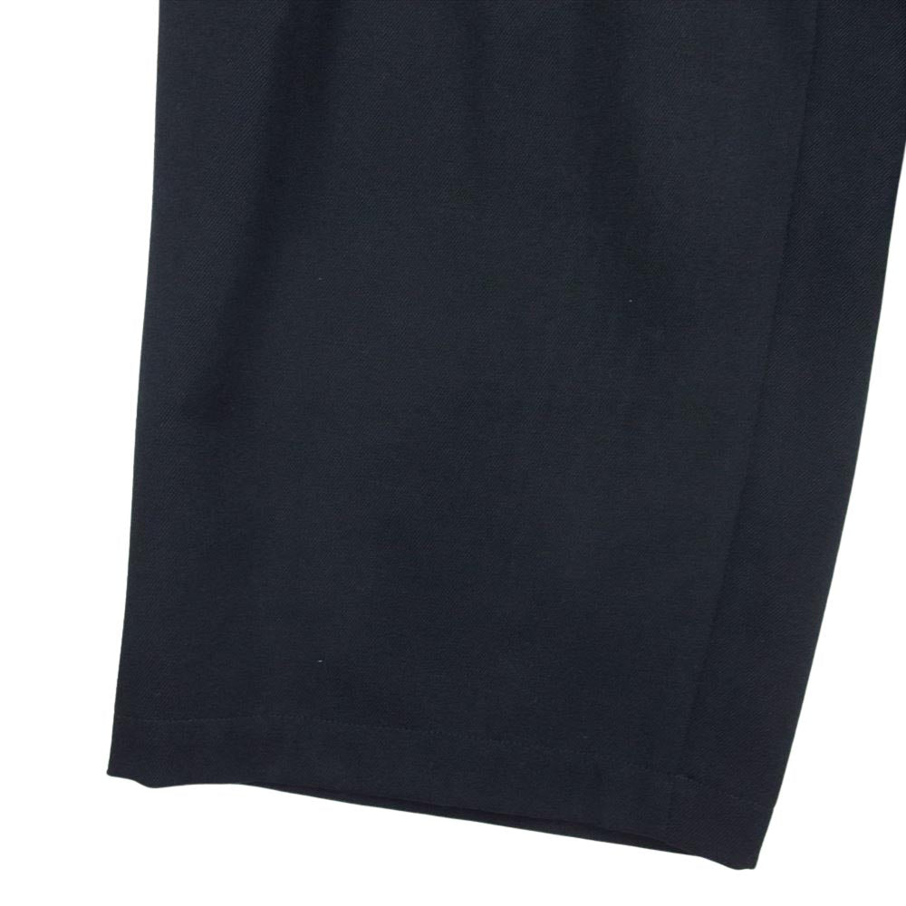 Yohji Yamamoto POUR HOMME ヨウジヤマモトプールオム 21AW HX-P20-103 N-1 タック アーミー ギャバジン ウール 中太 紐 パンツ ブラック系 2【中古】