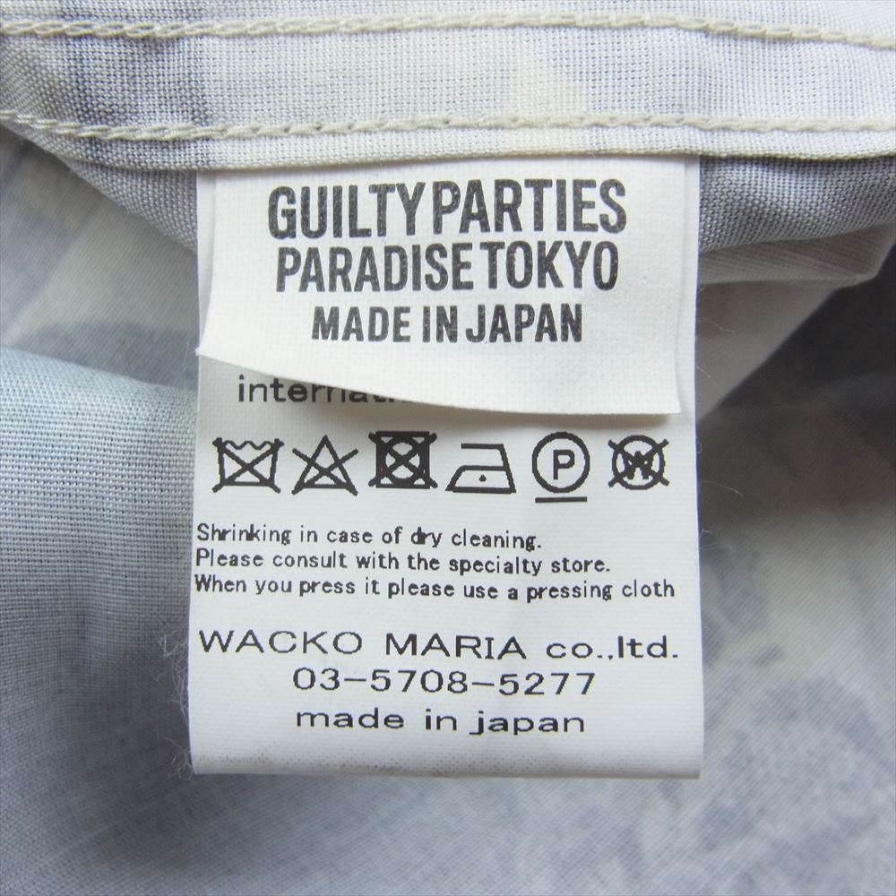 WACKO MARIA ワコマリア HAWAIIAN SHIRT L/S 晴雨緊縛図 総柄 レーヨン 長袖 アロハ シャツ マルチカラー系 M【中古】