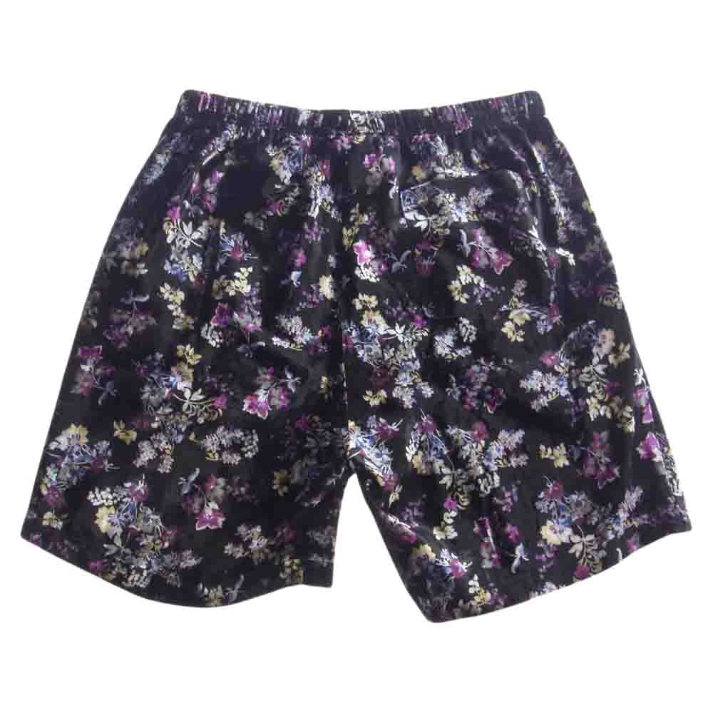Supreme シュプリーム 19AW Floral Velour Baseball Short フローラル ベロア ベースボール ショーツ ハーフ パンツ マルチカラー系 S【美品】【中古】