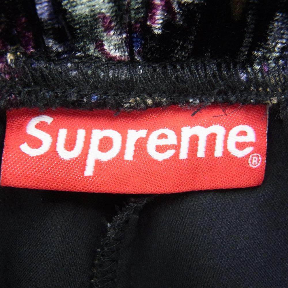 Supreme シュプリーム 19AW Floral Velour Baseball Short フローラル ベロア ベースボール ショーツ ハーフ パンツ マルチカラー系 S【美品】【中古】