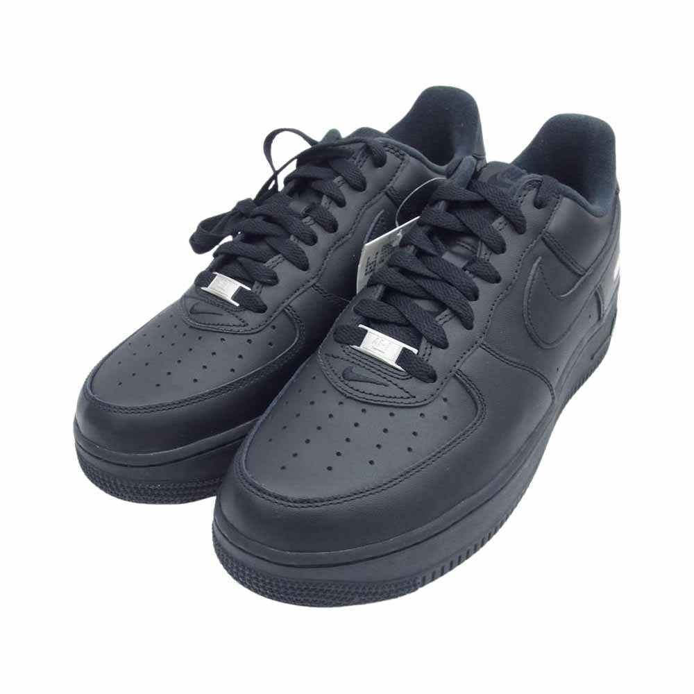 Supreme シュプリーム CU9225-001 NIKE AIR FORCE 1 ナイキ エアフォース ワン ロー ブラック系 US9【極上美品】【中古】