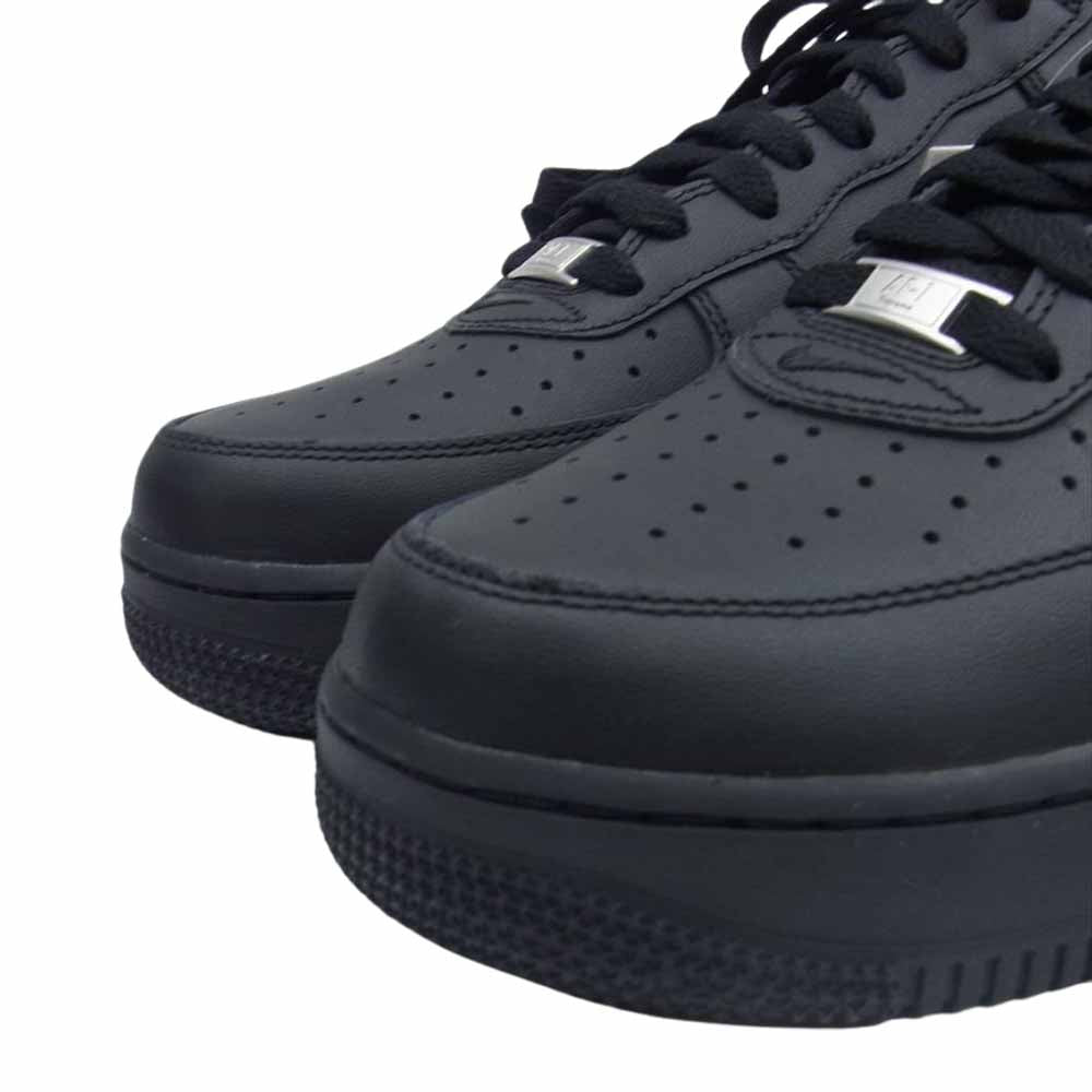 Supreme シュプリーム CU9225-001 NIKE AIR FORCE 1 ナイキ エアフォース ワン ロー ブラック系 US9【極上美品】【中古】