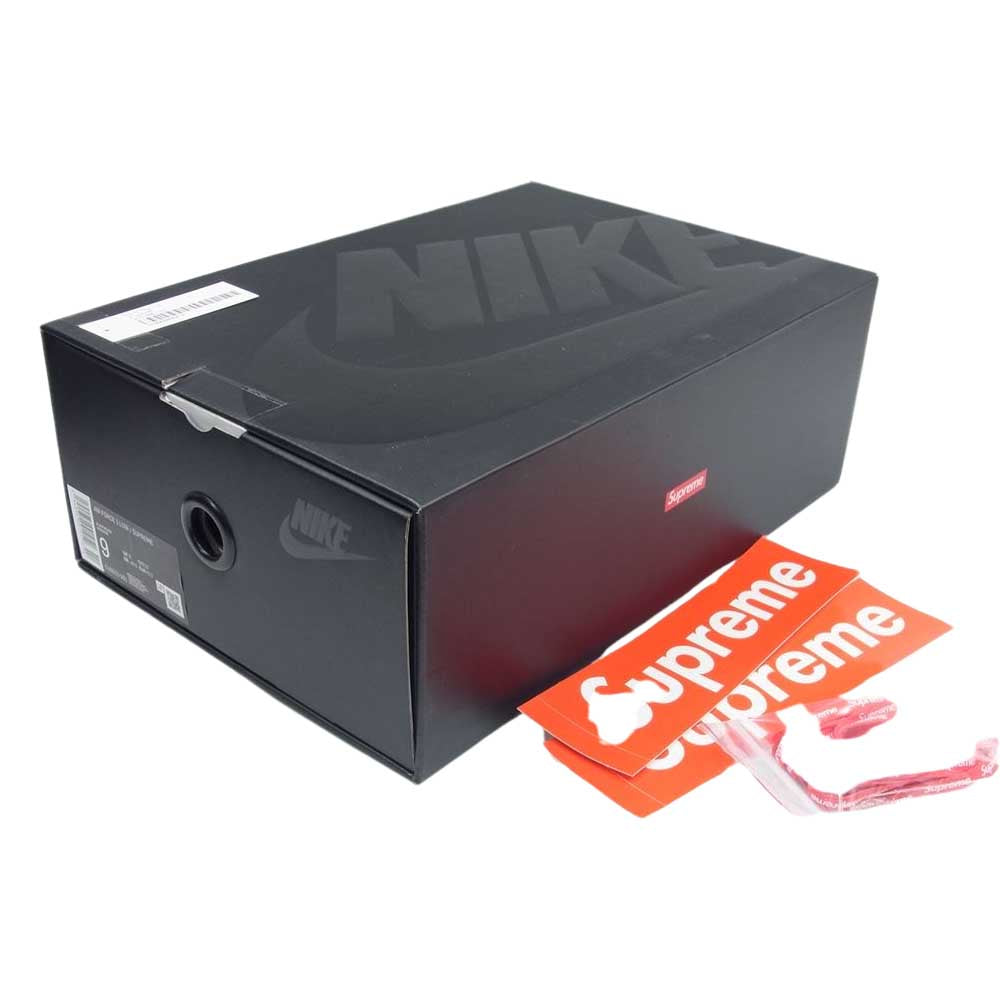 Supreme シュプリーム CU9225-001 NIKE AIR FORCE 1 ナイキ エアフォース ワン ロー ブラック系 US9【極上美品】【中古】