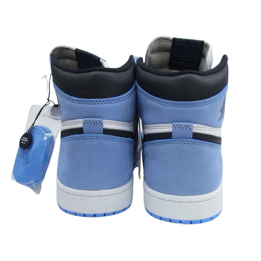 NIKE ナイキ 555088-134 Air Jordan 1 High OG University Blue エアジョーダン1 ハイ OG ユニバーシティブルー ライトブルー系 US9【新古品】【未使用】【中古】