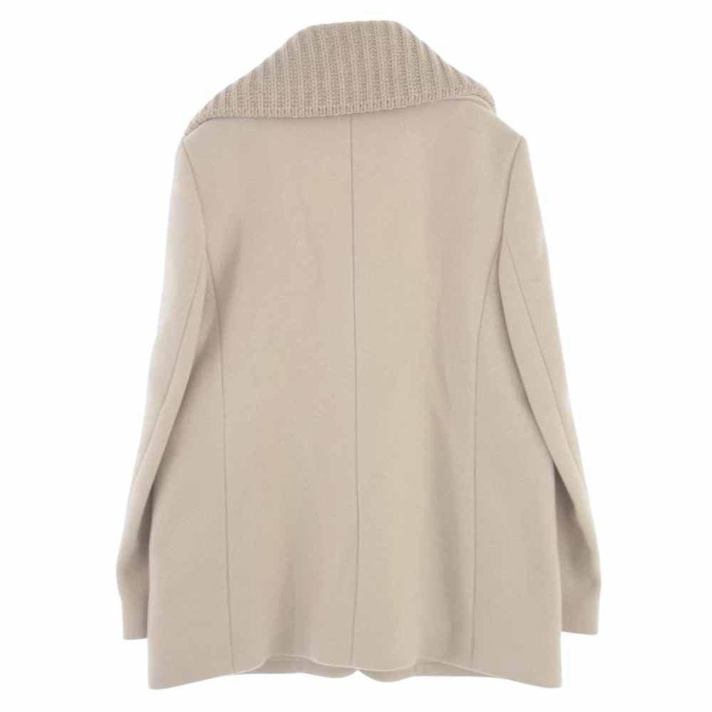 Chloe クロエ 16AMA30-16A072 ハーフ ウール コート ネックライナー付き ライトベージュ系 42【中古】