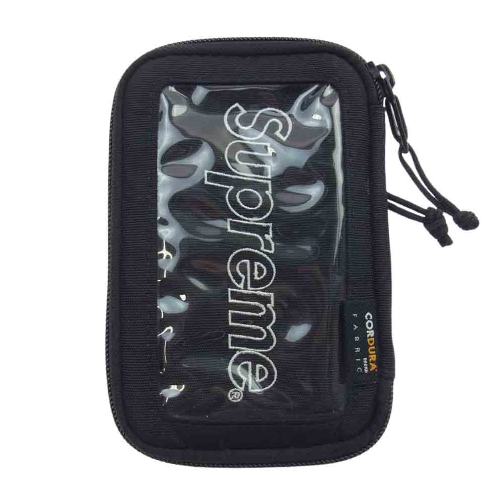 Supreme シュプリーム 19AW Small ZIP POUCH スモール ジップ ポーチ ブラック系【中古】