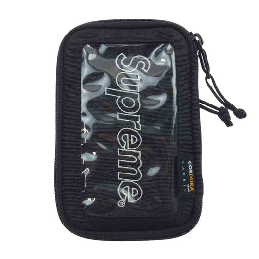 Supreme シュプリーム 19AW Small ZIP POUCH スモール ジップ ポーチ ブラック系【中古】