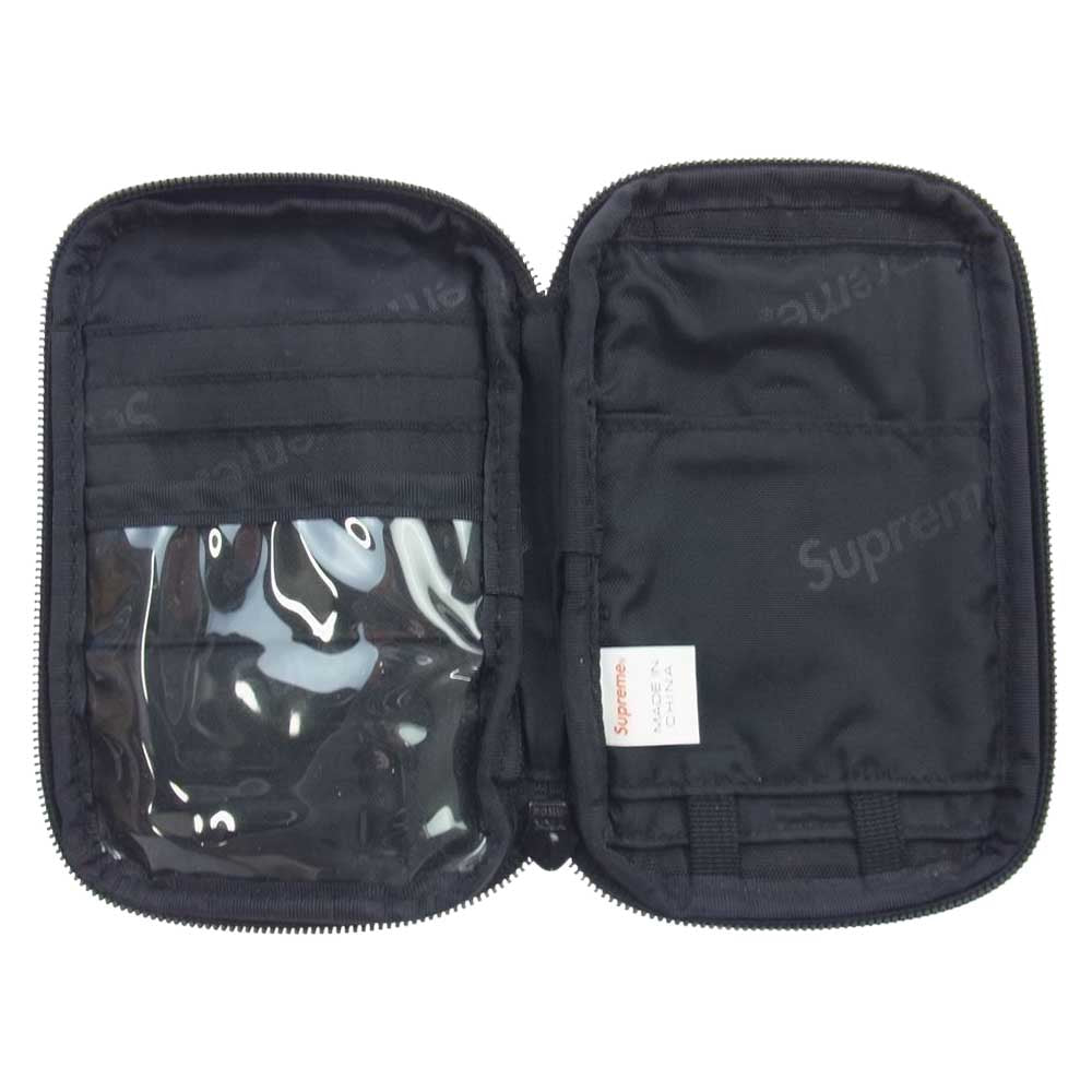 Supreme シュプリーム 19AW Small ZIP POUCH スモール ジップ ポーチ ブラック系【中古】