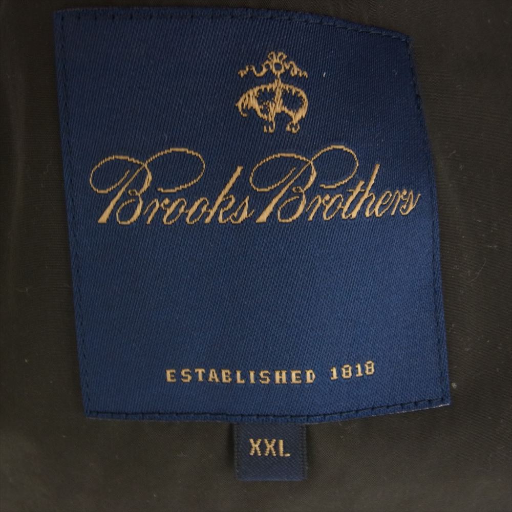 Brooks Brothers ブルックスブラザーズ ナイロン ステンカラー コート ダークカーキ系 XXL【中古】