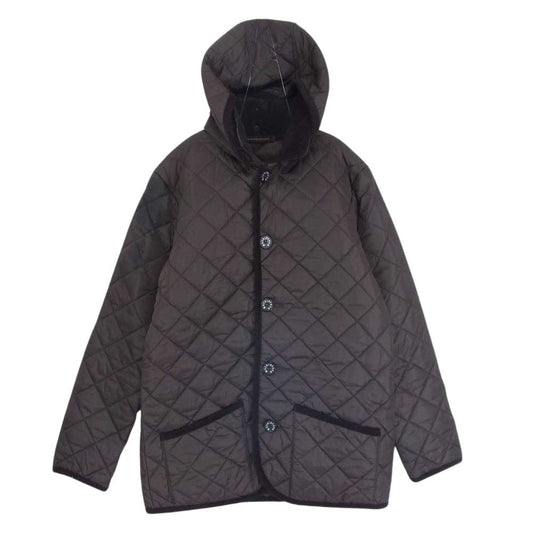 Mackintosh マッキントッシュ 襟コーデュロイ 切替 キルティング コート ブラウン系 36【中古】