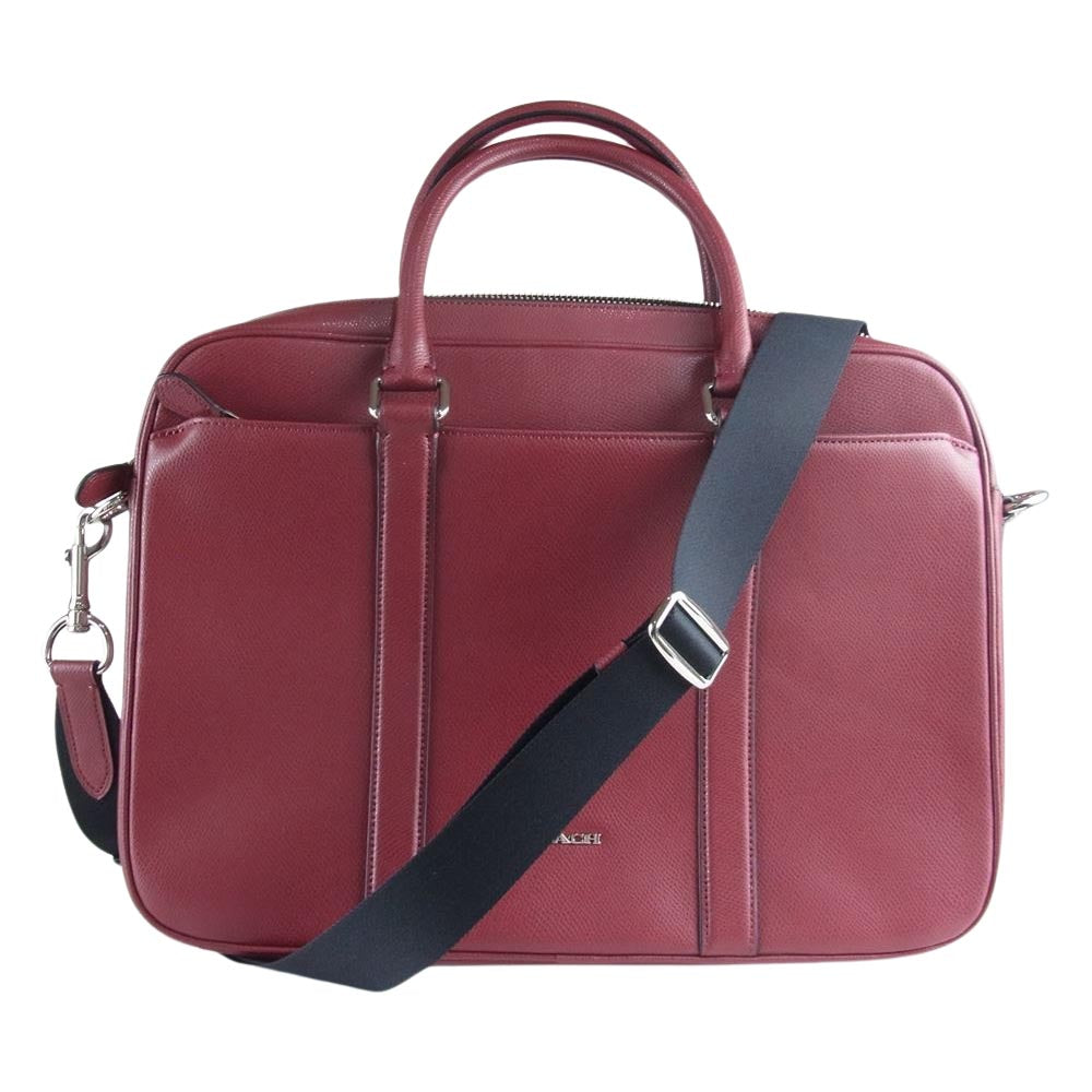 COACH コーチ F71681 2WAY ハンド ショルダー ブリーフケース ワインレッド系【中古】