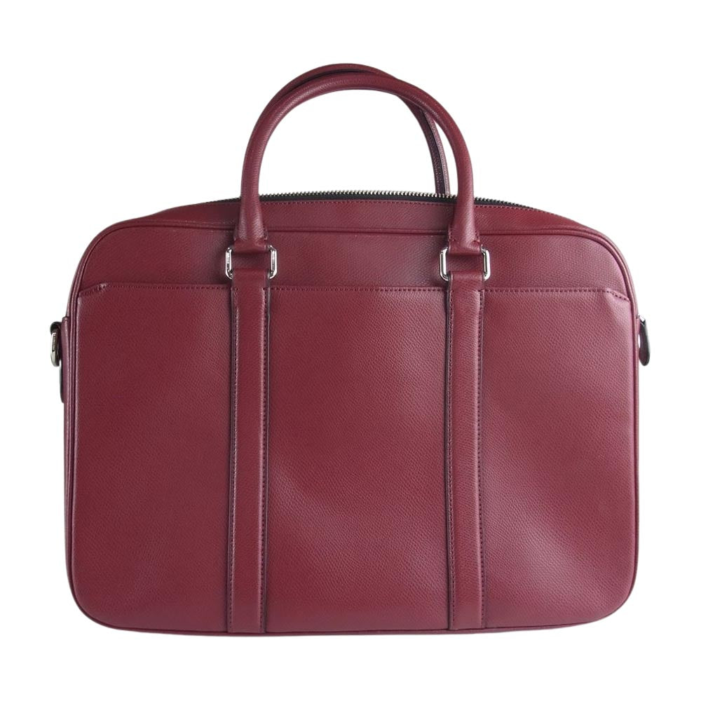 COACH コーチ F71681 2WAY ハンド ショルダー ブリーフケース ワインレッド系【中古】