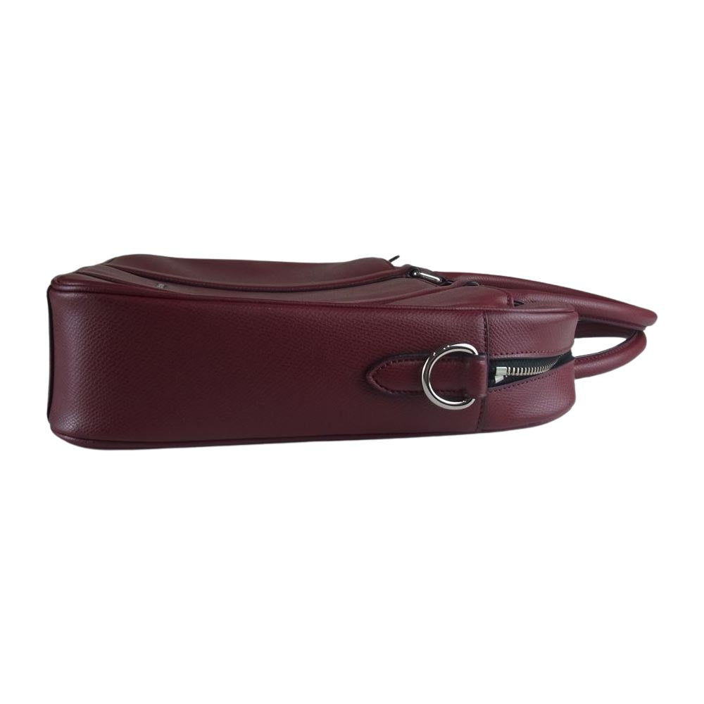COACH コーチ F71681 2WAY ハンド ショルダー ブリーフケース ワインレッド系【中古】