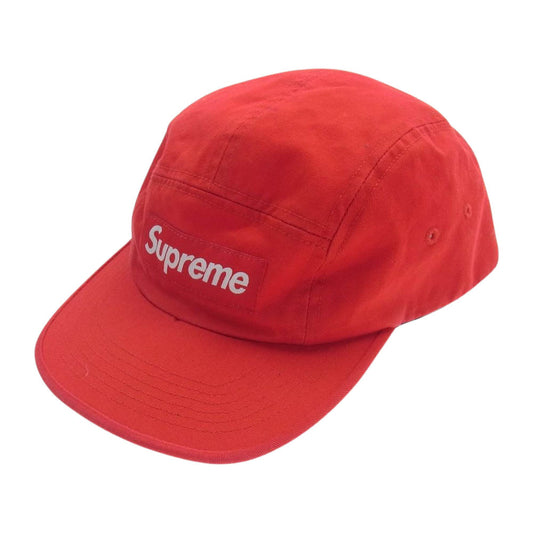 Supreme シュプリーム 23AW WASHED CHINO TWILL CAMP CAP ツイル キャンプ キャップ 帽子 レッド系【中古】