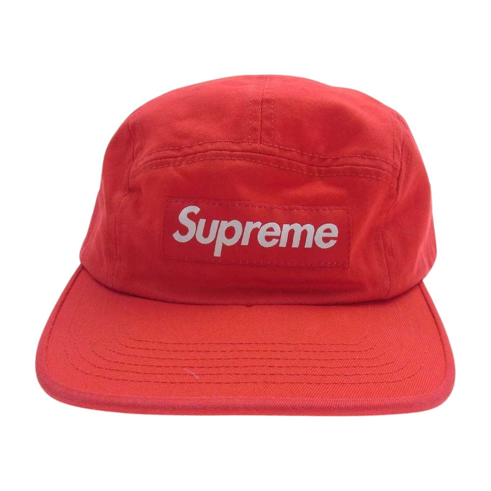 Supreme シュプリーム 23AW WASHED CHINO TWILL CAMP CAP ツイル キャンプ キャップ 帽子 レッド系【中古】