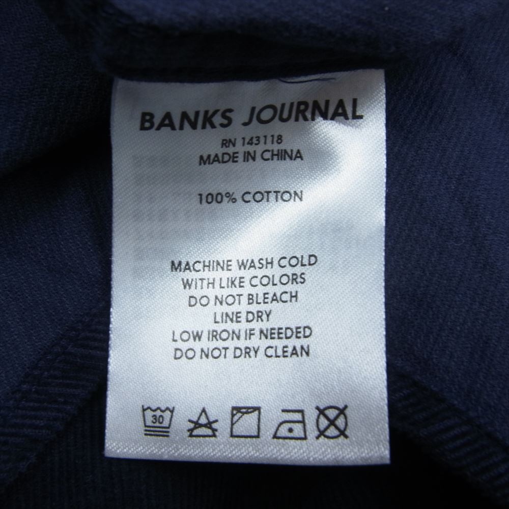 バンクスジャーナル コーデュロイ 長袖 シャツ ネイビー系 L【中古】