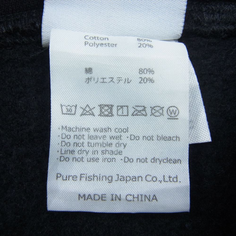 アブガルシア 00H19HF ロゴワッペン 袖プリント フード ジップ パーカー ブラック系 XL【中古】