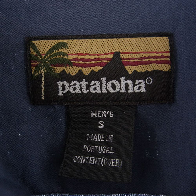 patagonia パタゴニア 52538 pataloha パタロハ ハワイアン アロハシャツ オープンカラー 半袖 シャツ ネイビー ネイビー系 S【中古】