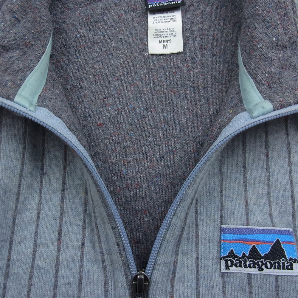 patagonia パタゴニア 20300 アメリカ製 キルトアゲイン ジャケット ウール ジップ ジャケット グレー系 M【中古】