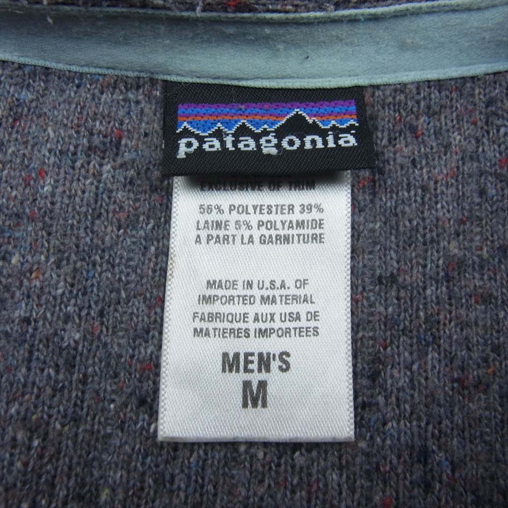 patagonia パタゴニア 20300 アメリカ製 キルトアゲイン ジャケット ウール ジップ ジャケット グレー系 M【中古】