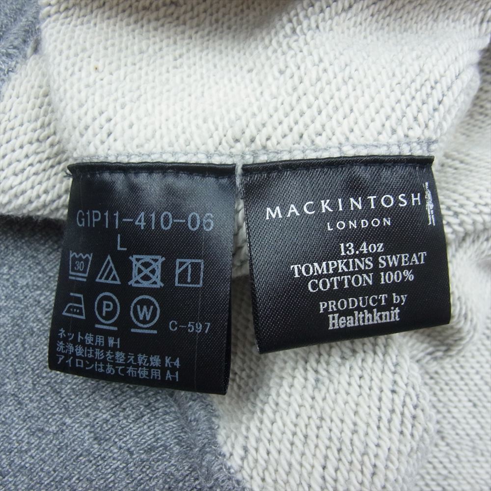 Mackintosh マッキントッシュ G1P11-410-06 Healthknit TOMPKINS SWEAT ヘルスニット 長袖 クルーネック スウェット グレー系 L【中古】