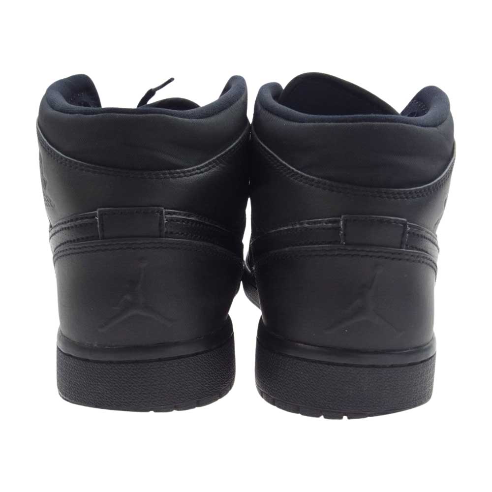 NIKE ナイキ 554724-034 AIR JORDAN 1 MID エアジョーダン 1 ミッド スニーカー ブラック系 27.5cm【中古】
