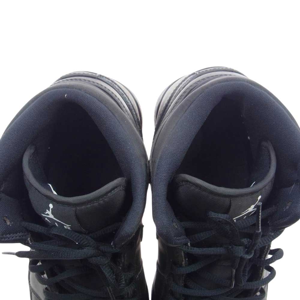 NIKE ナイキ 554724-034 AIR JORDAN 1 MID エアジョーダン 1 ミッド スニーカー ブラック系 27.5cm【中古】