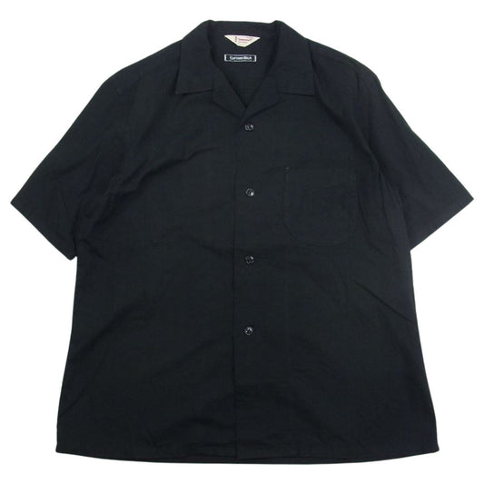 キャプテンズヘルム TOWNCRAFT 半袖 キューバ シャツ ブラック系 XL【中古】