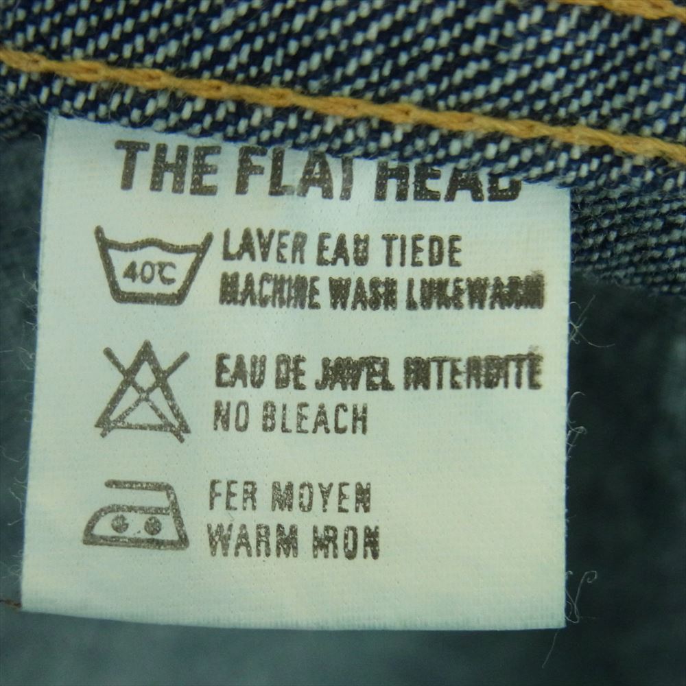 THE FLAT HEAD ザフラットヘッド FWP-001 プルオーバー ウエスタン デニム シャツ 長袖 インディゴブルー系 40【中古】