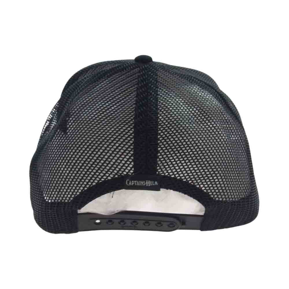 キャプテンズヘルム LOGO MESH CAP メッシュ ロゴ キャップ 帽子 ブラック ブラック系【中古】