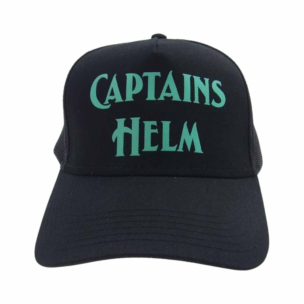 キャプテンズヘルム LOGO MESH CAP メッシュ ロゴ キャップ 帽子 ブラック ブラック系【中古】