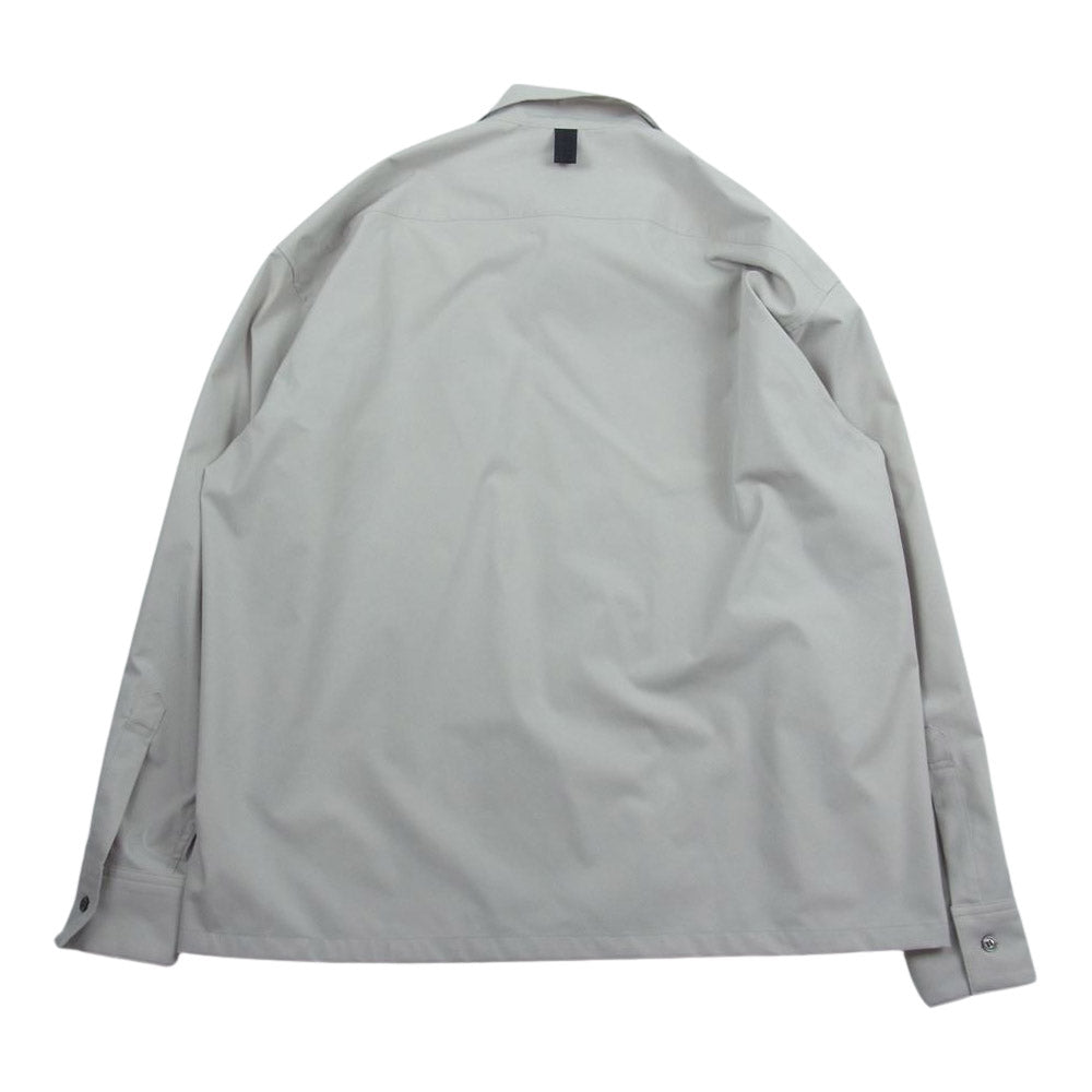キャプテンズヘルム 日出処製 ポリエステル テック 長袖 シャツ グレージュ系 L【中古】