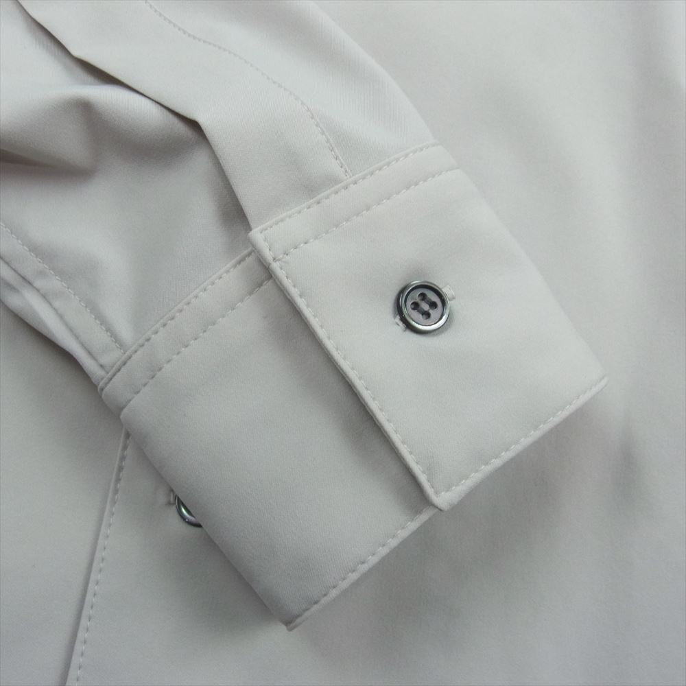 キャプテンズヘルム 日出処製 ポリエステル テック 長袖 シャツ グレージュ系 L【中古】