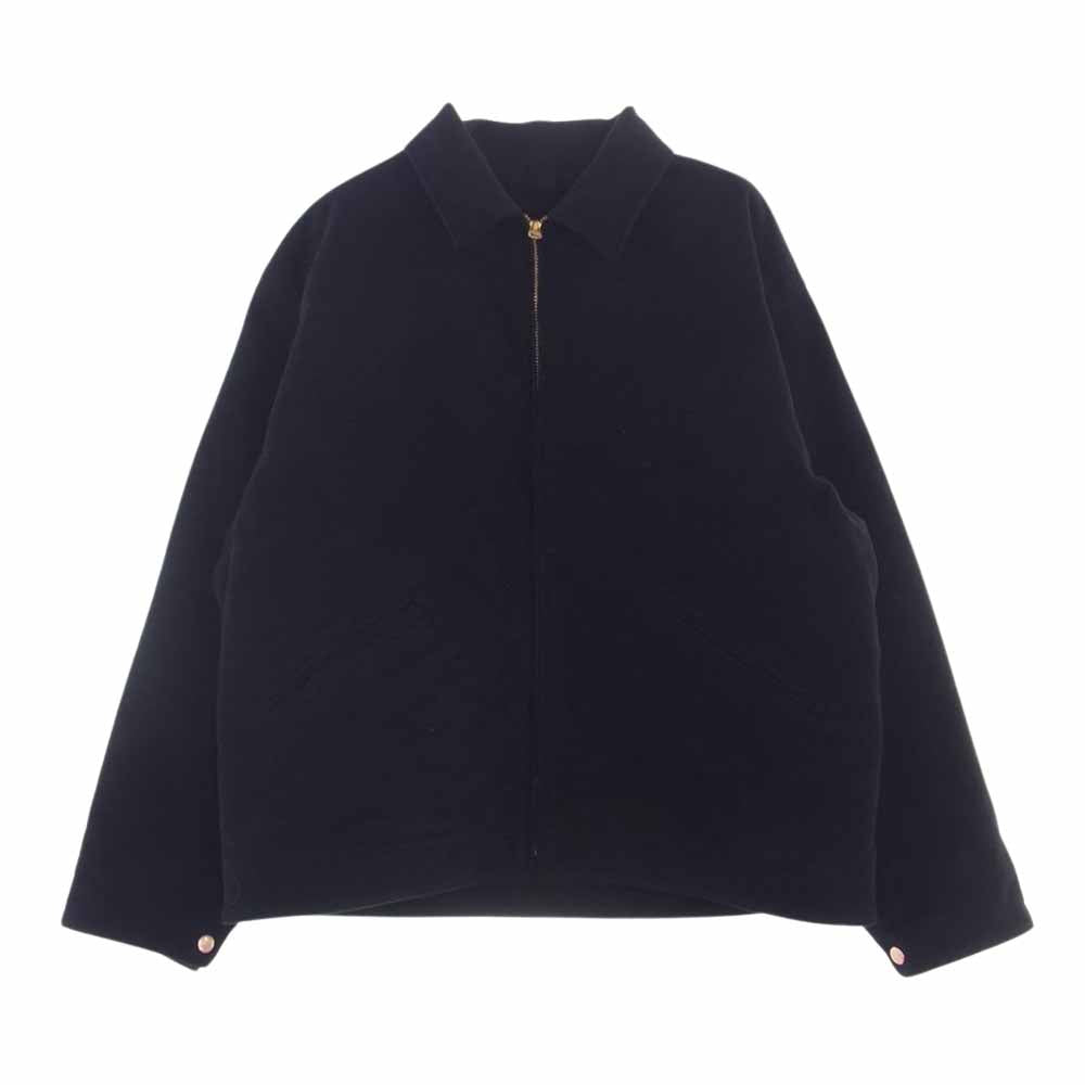 COMOLI コモリ 23AW Y03-01020 モールスキン ジップ ショート ジャケット ブラック系 2【美品】【中古】