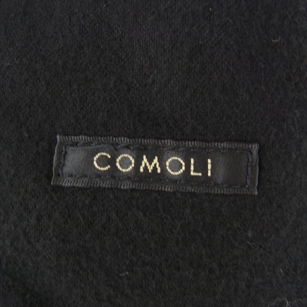 COMOLI コモリ 23AW Y03-01020 モールスキン ジップ ショート ジャケット ブラック系 2【美品】【中古】