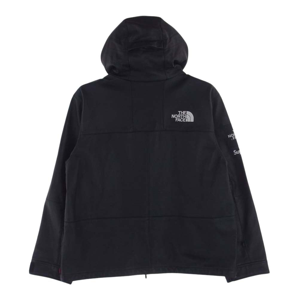 Supreme シュプリーム 18AW The North Face Leather Mountain Parka ノースフェイス レザー マウンテン パーカー ジャケット ブラック系 XL【中古】
