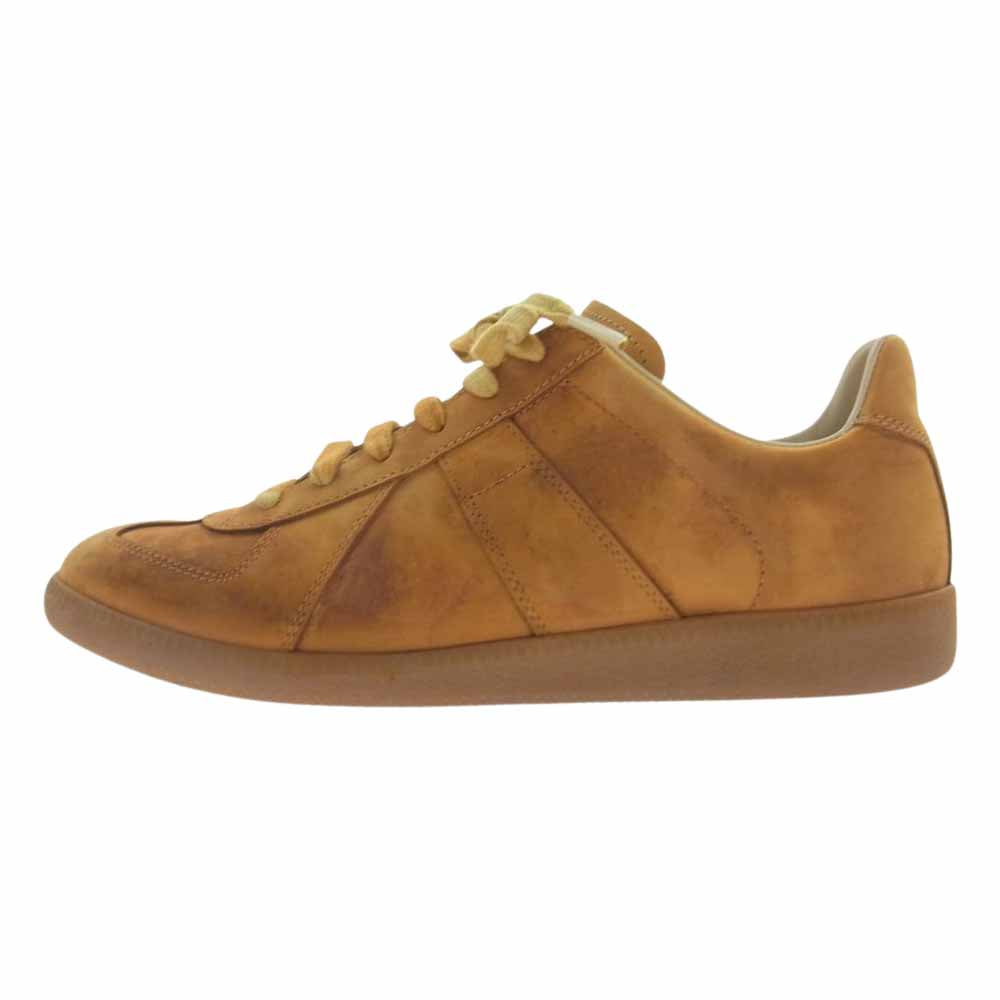 MAISON MARGIELA メゾンマルジェラ 23SS S57WS0467 レプリカ ジャーマントレーナー スニーカー スエード レザー ラクダ ライトブラウン系 41【中古】