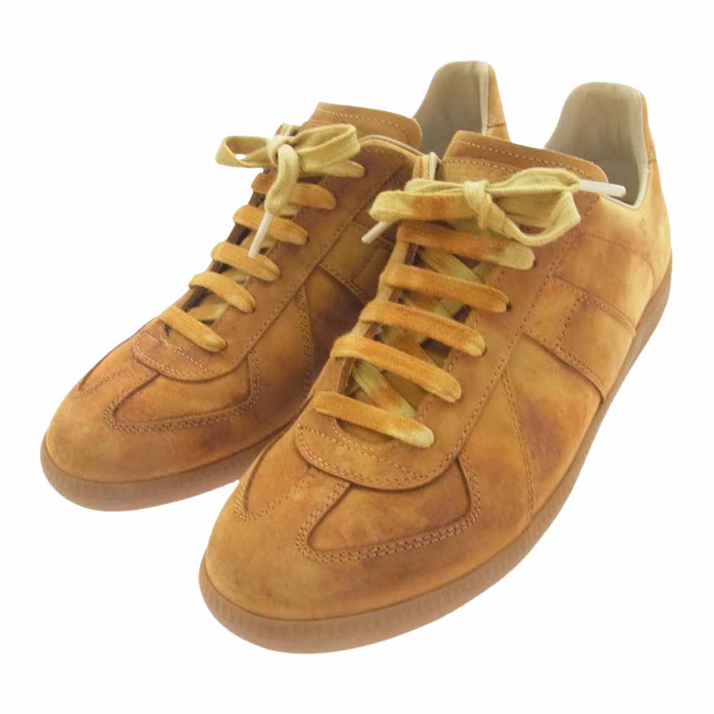 MAISON MARGIELA メゾンマルジェラ 23SS S57WS0467 レプリカ ジャーマントレーナー スニーカー スエード レザー ラクダ ライトブラウン系 41【中古】