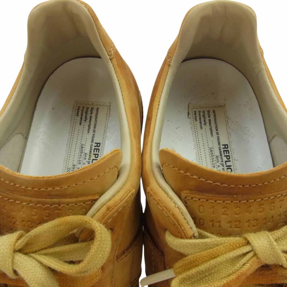 MAISON MARGIELA メゾンマルジェラ 23SS S57WS0467 レプリカ ジャーマントレーナー スニーカー スエード レザー ラクダ ライトブラウン系 41【中古】