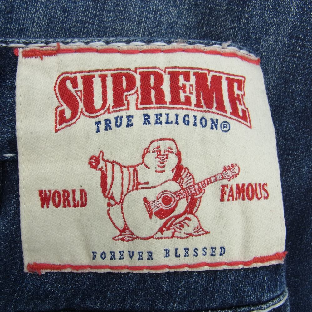 Supreme シュプリーム 22AW × True Religion トゥルーレリジョン GORE-TEX Pant ゴアテックス デニム イージー リブ パンツ インディゴブルー系 M【中古】