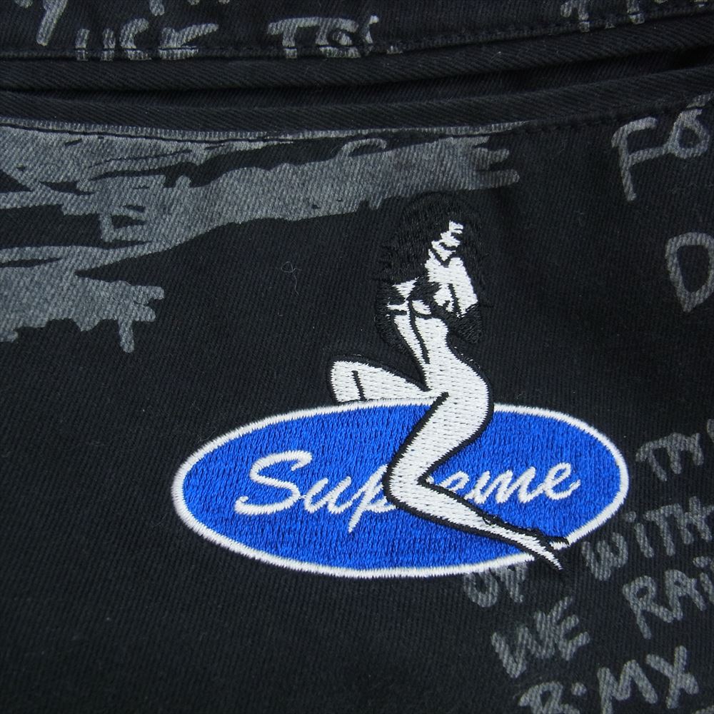 Supreme シュプリーム 23SS Gonz Poems Chino Pant マークゴンザレス ゴンズ ポエム チノ パンツ ブラック系 34【中古】