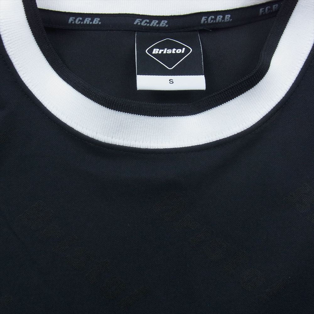 F.C.R.B. エフシーアールビー 17SS FCRB-178013 S/S TRAINING TOP トレーニング トップ ロゴ プリント ジャージ Tシャツ ブラック系 S【中古】