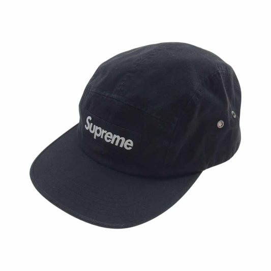 Supreme シュプリーム 20AW Washed Chino Twill Camp Cap ウォッシュド チノ ツイル キャンプ キャップ ボックスロゴ 帽子 ブラック系【中古】