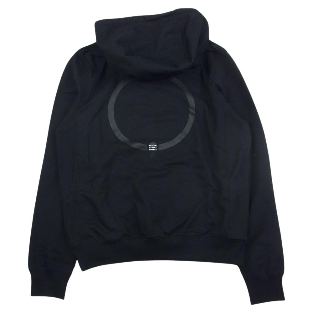 FRAGMENT DESIGN フラグメントデザイン × DOVER STREET MARKET DSM ドーバーストリートマーケット ロゴ プリント パーカー フーディー ブラック系 M【美品】【中古】
