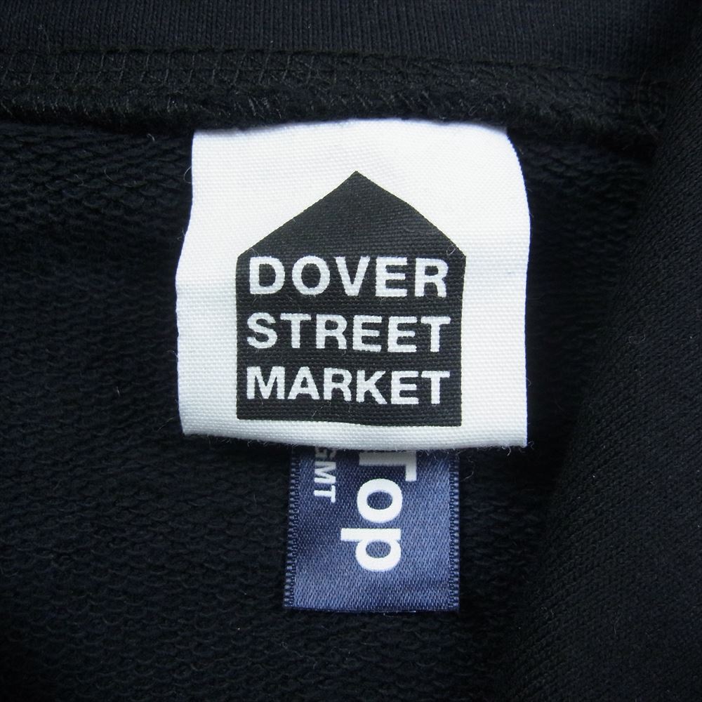 FRAGMENT DESIGN フラグメントデザイン × DOVER STREET MARKET DSM ドーバーストリートマーケット ロゴ プリント パーカー フーディー ブラック系 M【美品】【中古】