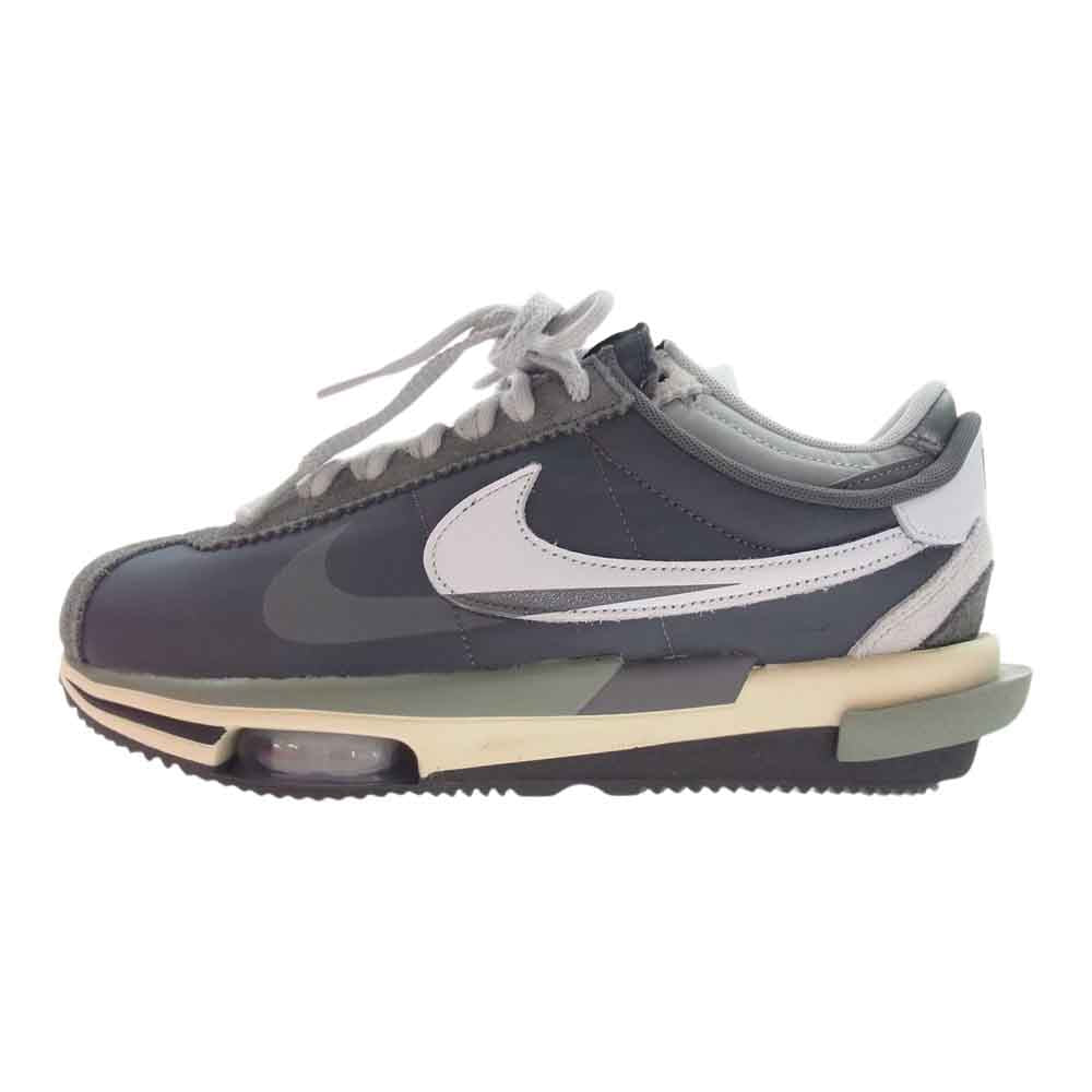 NIKE ナイキ DQ0581-001 × sacai サカイ Zoom Cortez Iron Grey ズーム コルテッツ アイアングレー スニーカー マルチカラー系 26cm【新古品】【未使用】【中古】