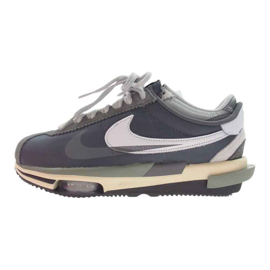 NIKE ナイキ DQ0581-001 × sacai サカイ Zoom Cortez Iron Grey ズーム コルテッツ アイアングレー スニーカー マルチカラー系 26cm【新古品】【未使用】【中古】