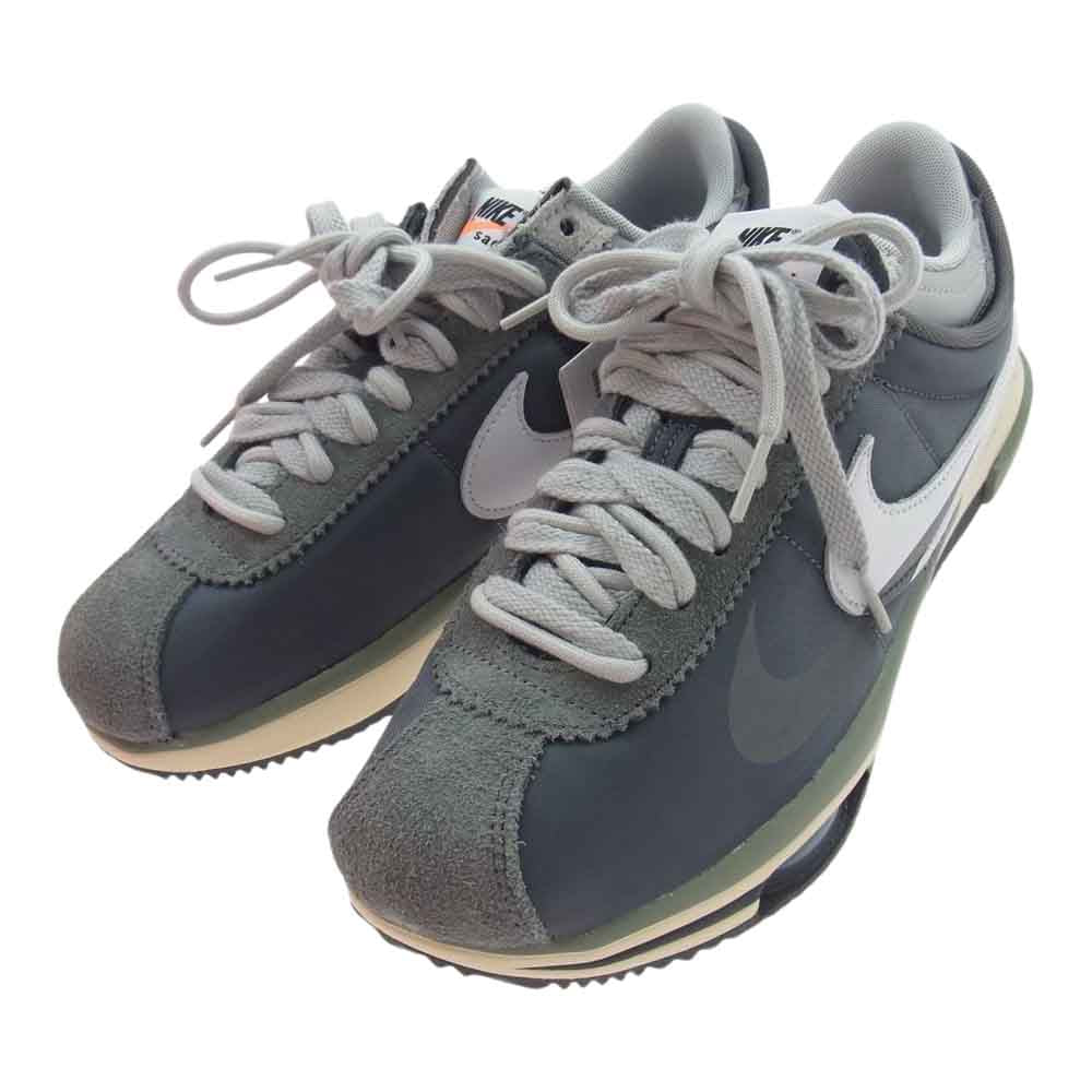 NIKE ナイキ DQ0581-001 × sacai サカイ Zoom Cortez Iron Grey ズーム コルテッツ アイアングレー スニーカー マルチカラー系 26cm【新古品】【未使用】【中古】